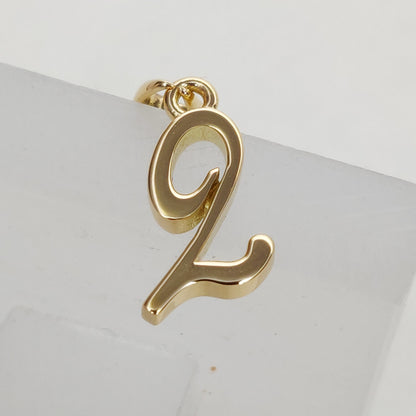 14K Solid Gold Charm Number 2 Pendant, 2 Number Pendant Necklace, Numerical  Pendant, Solid 14K Gold Pendant, Christmas Gift, Dainty Pendant