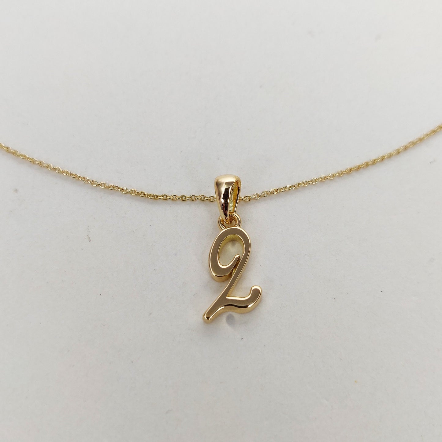 14K Solid Gold Charm Number 2 Pendant, 2 Number Pendant Necklace, Numerical  Pendant, Solid 14K Gold Pendant, Christmas Gift, Dainty Pendant