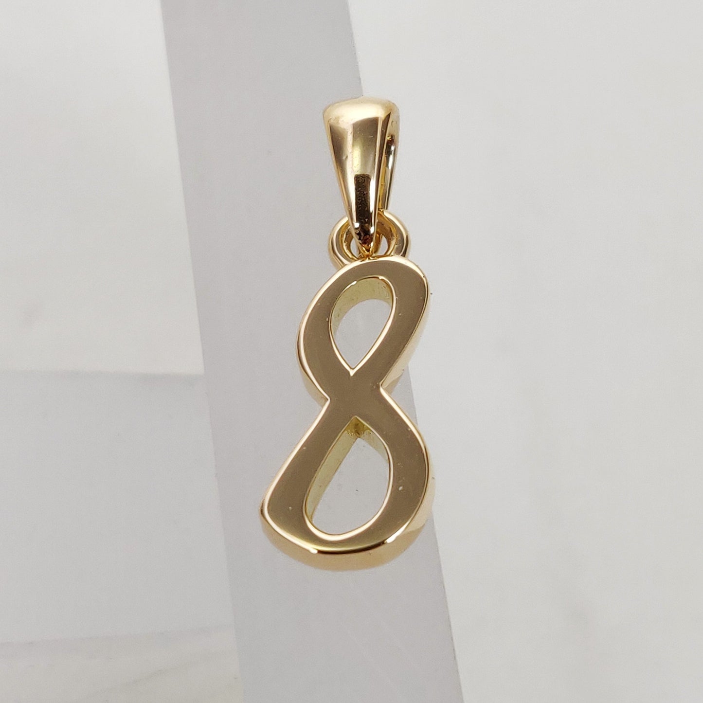 14K Solid Gold Charm Number 8 Pendant, 8 Number Pendant Necklace, Numerical  Pendant, Yellow Gold Pendant, Birthday Gift, Dainty Pendant