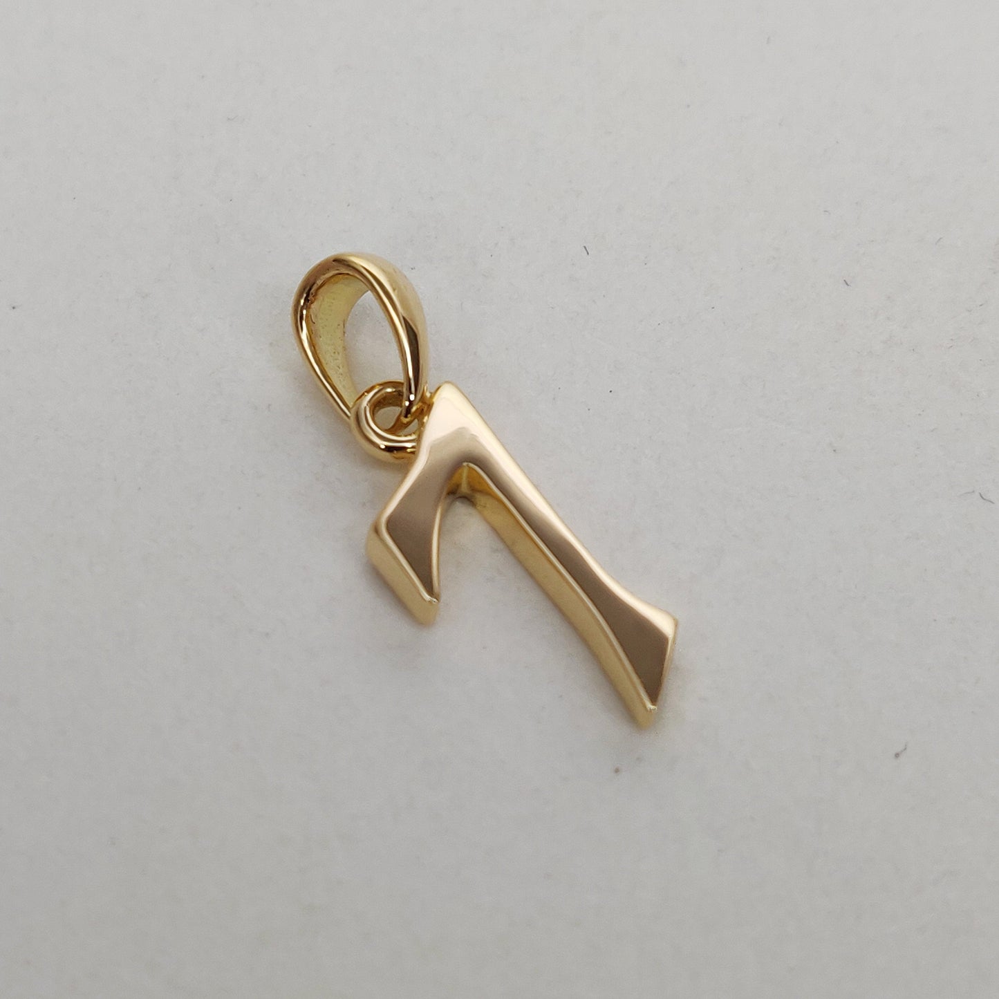 14K Solid Gold Charm Number 7 Pendant, 7 Number Pendant Necklace, Numerical  Pendant, Yellow Gold Pendant, Birthday Gift, Dainty Pendant