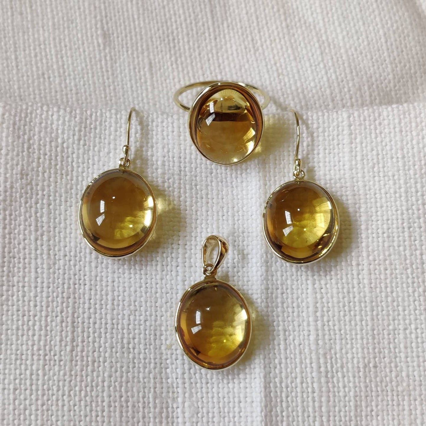 14K Gold Citrine Earrings, Natural Citrine Bezel Earrings, 14K Solid Yellow Gold Earring, November Birthstone, Christmas Gift, Bezel Earring