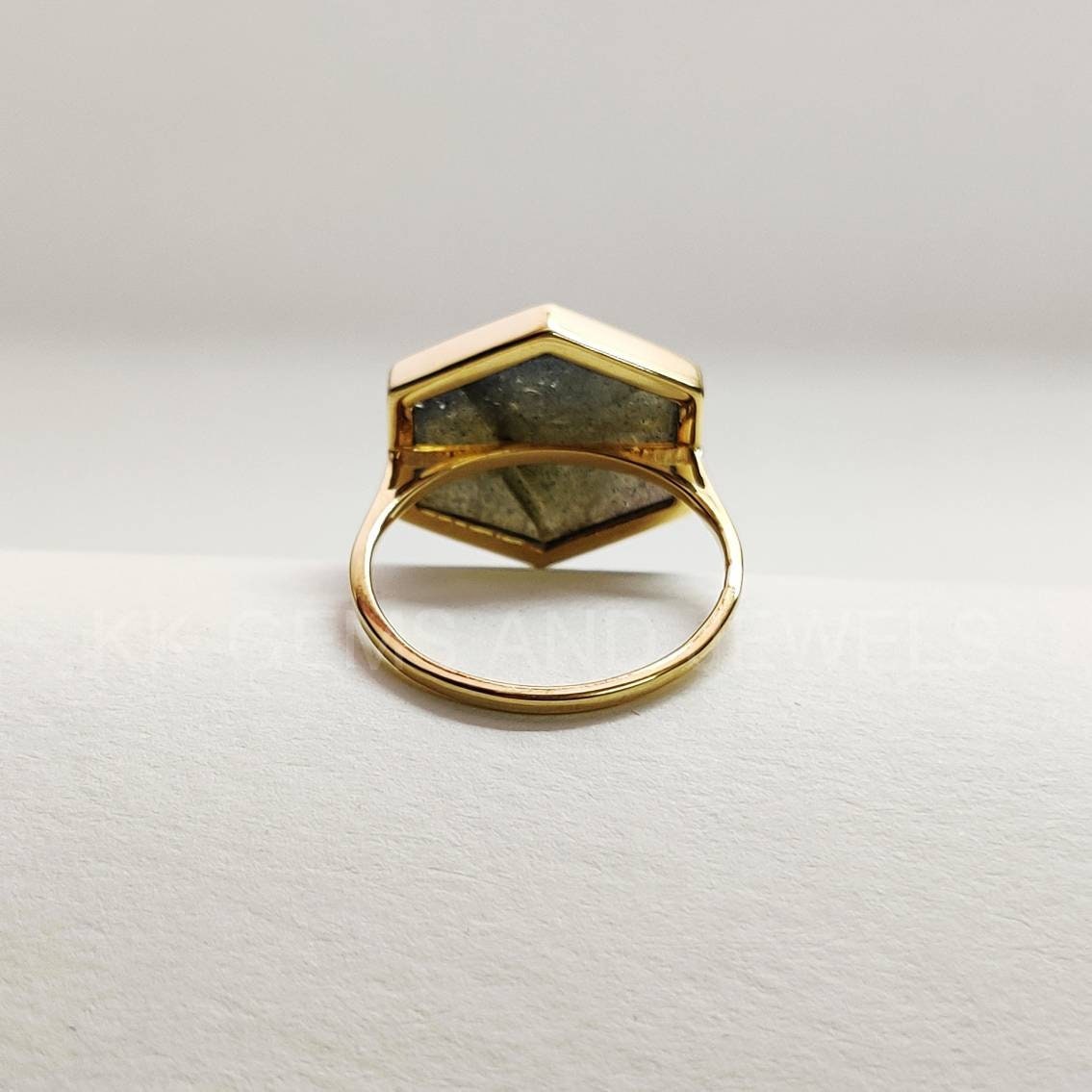 Natural Labradorite Ring, 14K Solid Yellow Gold Ring, 14k Gold Labradorite Ring, Labradorite Jewelry, August Birthstone, Christmas Present