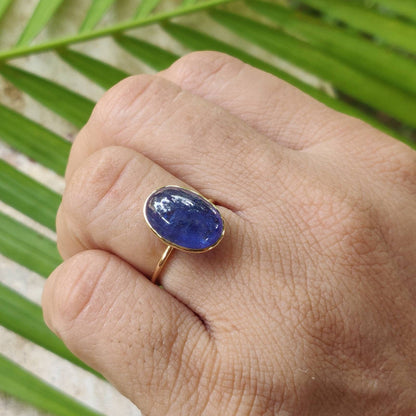 Natural Tanzanite Ring, 14K Solid Gold Ring, 14k Gold Tanzanite Ring, December Birthstone Ring, Tanzanite Jewelry, Christmas Gift