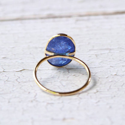 Natural Tanzanite Ring, 14K Solid Gold Ring, 14k Gold Tanzanite Ring, December Birthstone Ring, Tanzanite Jewelry, Christmas Gift