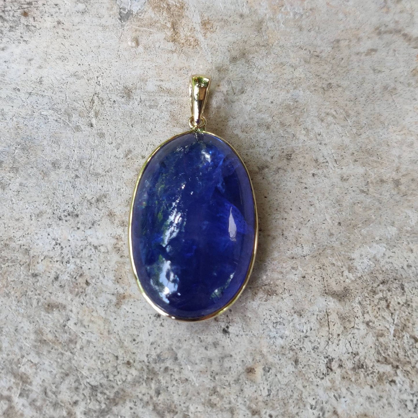 Natural Tanzanite Pendant, 14K Solid Gold Tanzanite Pendant, Yellow Gold Necklace Pendant, Tanzanite Jewelry, December Birthstone