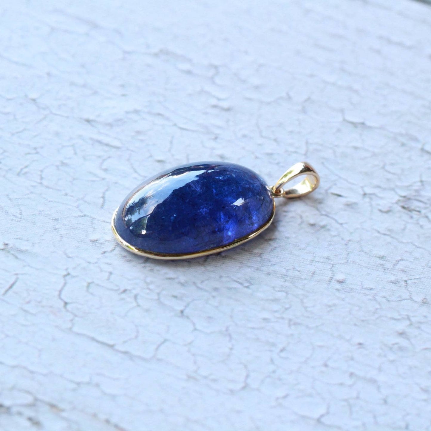 Natural Tanzanite Pendant, 14K Solid Gold Tanzanite Pendant, Yellow Gold Necklace Pendant, Tanzanite Jewelry, December Birthstone