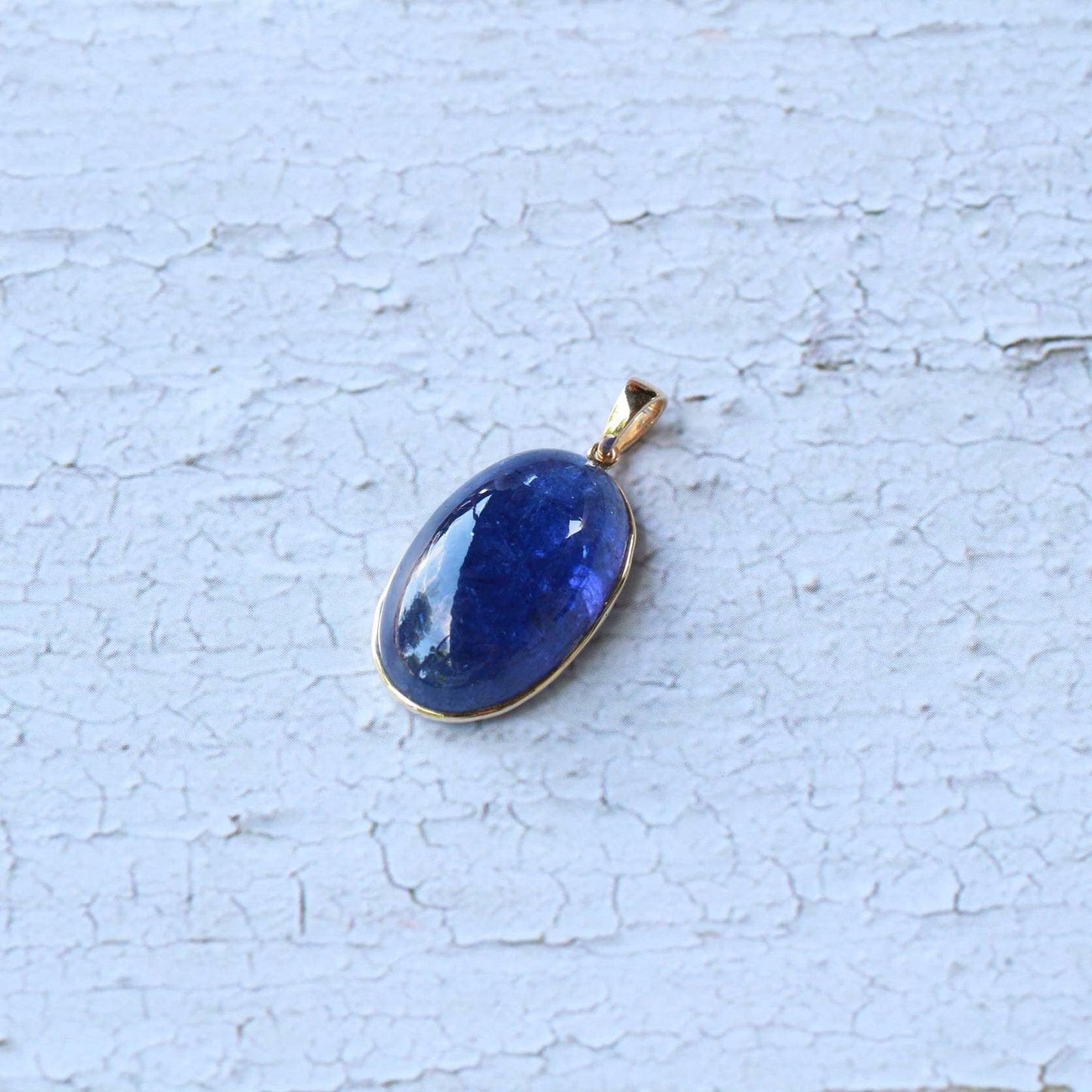 Natural Tanzanite Pendant, 14K Solid Gold Tanzanite Pendant, Yellow Gold Necklace Pendant, Tanzanite Jewelry, December Birthstone