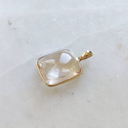 Natural Morganite Pendant, 14K Solid Gold Morganite Pendant, Solid Gold Morganite Pendant , November Birthstone, Morganite Jewelry