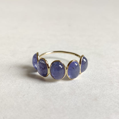 Natural Tanzanite Ring, 14K Solid Gold Ring, 14k Gold Tanzanite Ring, Engagement Ring, Christmas Gift, December Birthstone, Statement Ring