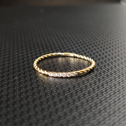 Natural Diamond Ring, 14K Solid Gold Ring, 14k Gold Diamond Ring, April Birthstone, Gift For Her, Engagement Dainty Ring, Anniversary Ring