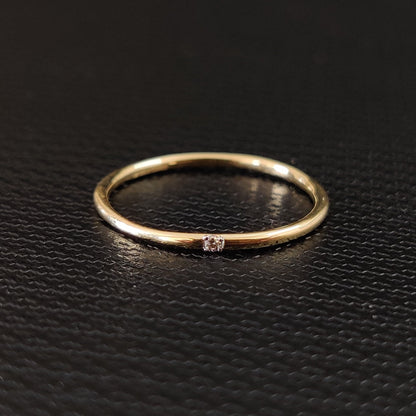 Natural Diamond Ring, 14K Solid Gold Ring, 14k Gold Diamond Ring, April Birthstone, Gift For Her, Engagement Dainty Ring, Anniversary Ring