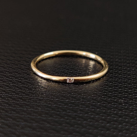 Natural Diamond Ring, 14K Solid Gold Ring, 14k Gold Diamond Ring, April Birthstone, Gift For Her, Engagement Dainty Ring, Anniversary Ring