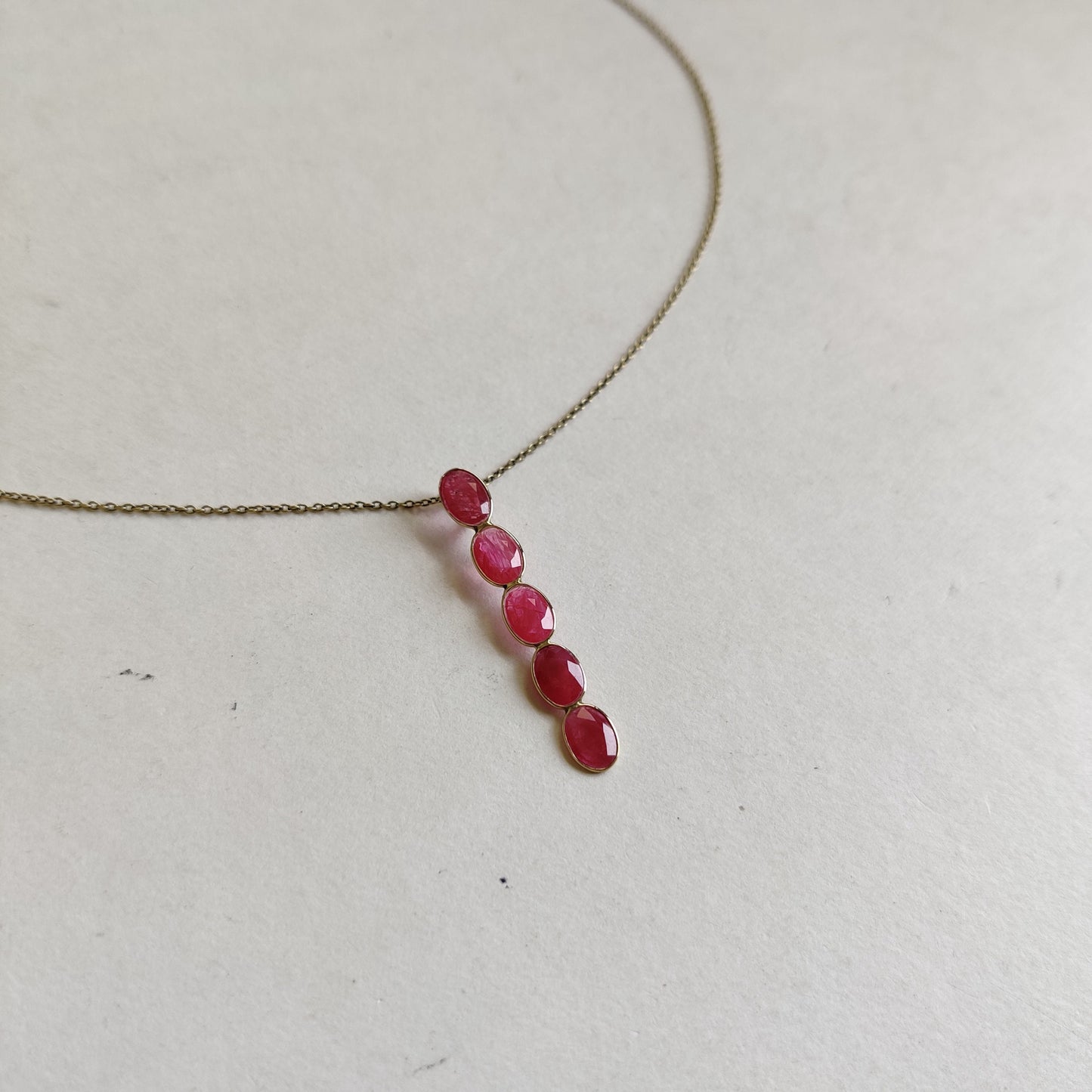 Natural Ruby Pendant, Ruby Bezel Pendant, 14K Solid Gold Ruby Pendant, Ruby Jewelry, July Birthstone, Christmas Gifts, dainty Pendant