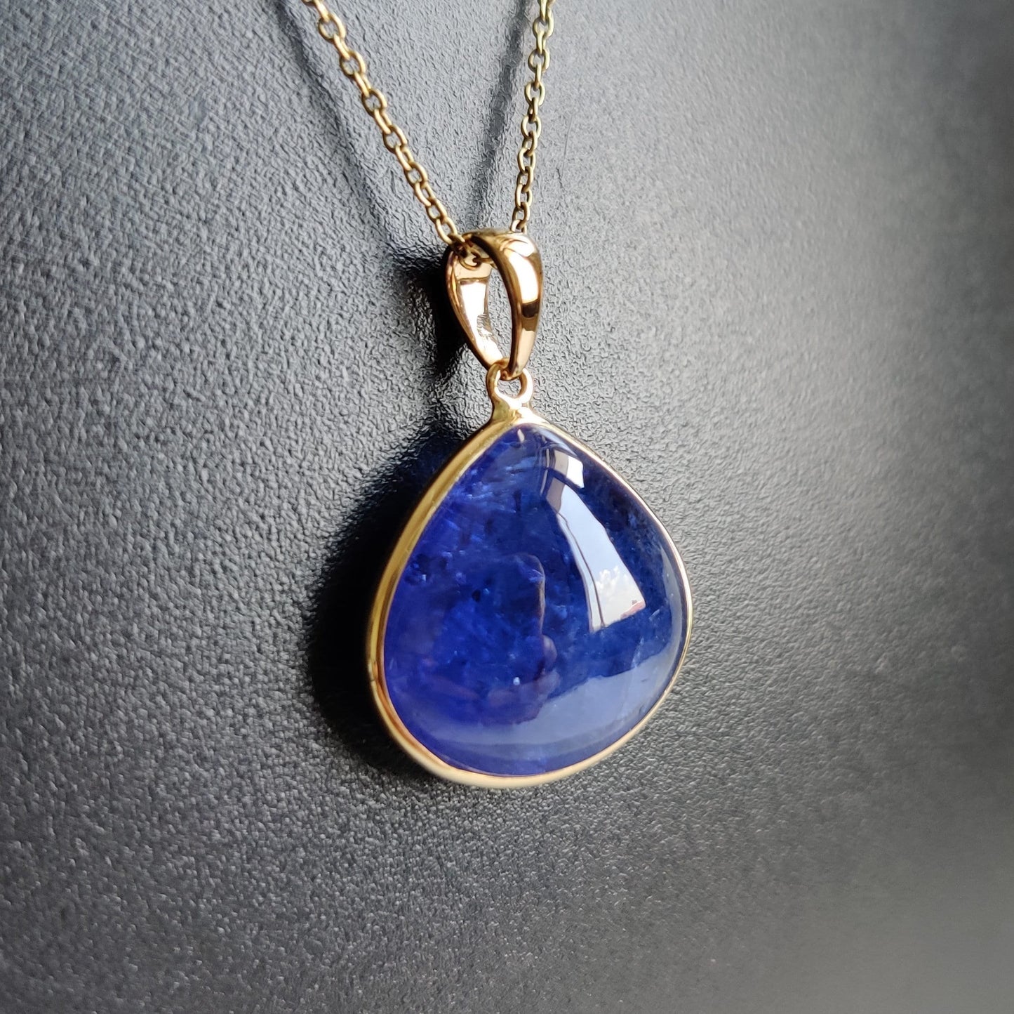 Natural Tanzanite Pendant, 14K Solid Gold Tanzanite Pendant, Yellow Gold Necklace Pendant, Tanzanite Jewelry, December Birthstone