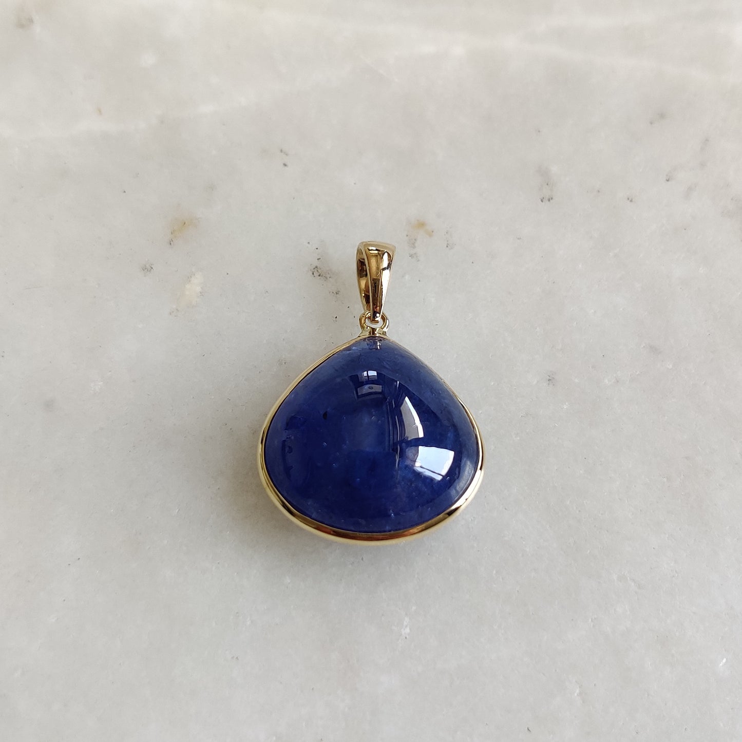 Natural Tanzanite Pendant, 14K Solid Gold Tanzanite Pendant, Yellow Gold Necklace Pendant, Tanzanite Jewelry, December Birthstone