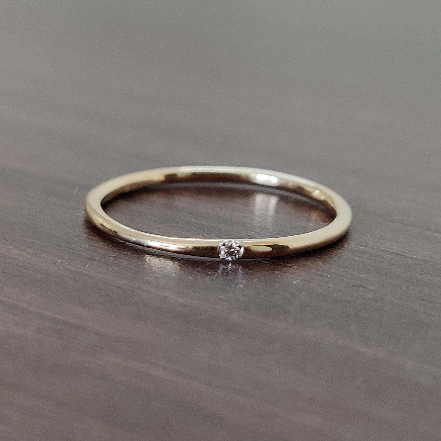 Natural Diamond Ring, 14K Solid Gold Ring, 14k Gold Diamond Ring, April Birthstone, Gift For Her, Engagement Dainty Ring, Anniversary Ring