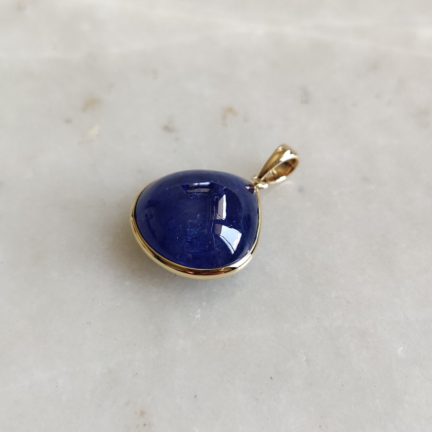 Natural Tanzanite Pendant, 14K Solid Gold Tanzanite Pendant, Yellow Gold Necklace Pendant, Tanzanite Jewelry, December Birthstone