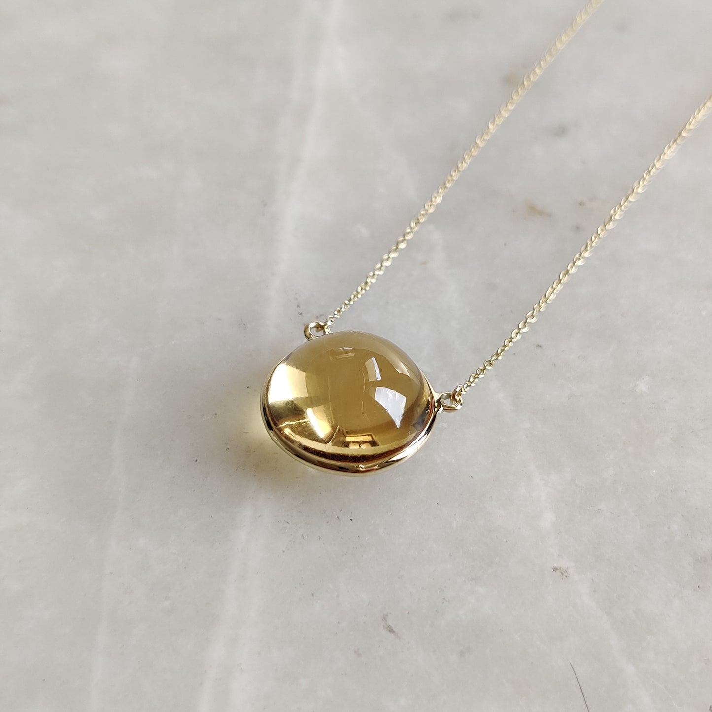 Natural Citrine Pendant, 14K Solid Gold Citrine Pendant, Solid Gold Bezel Necklace, November Birthstone, Christmas Gift, Citrine Jewelry