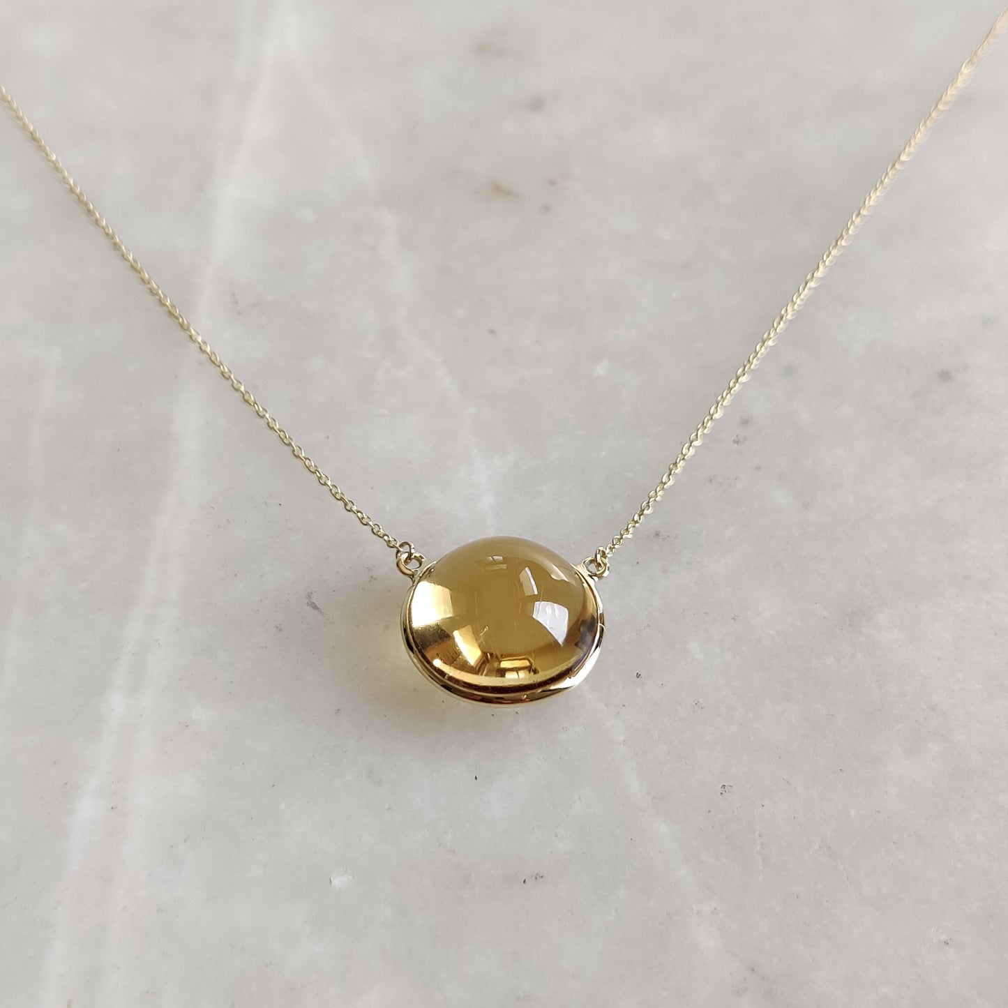 Natural Citrine Pendant, 14K Solid Gold Citrine Pendant, Solid Gold Bezel Necklace, November Birthstone, Christmas Gift, Citrine Jewelry