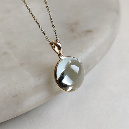 Natural Aquamarine Pendant, 14K Solid Gold Aquamarine Pendant, Solid Gold Pendant Necklace, March Birthstone, Birthday Gift, Gift For Her