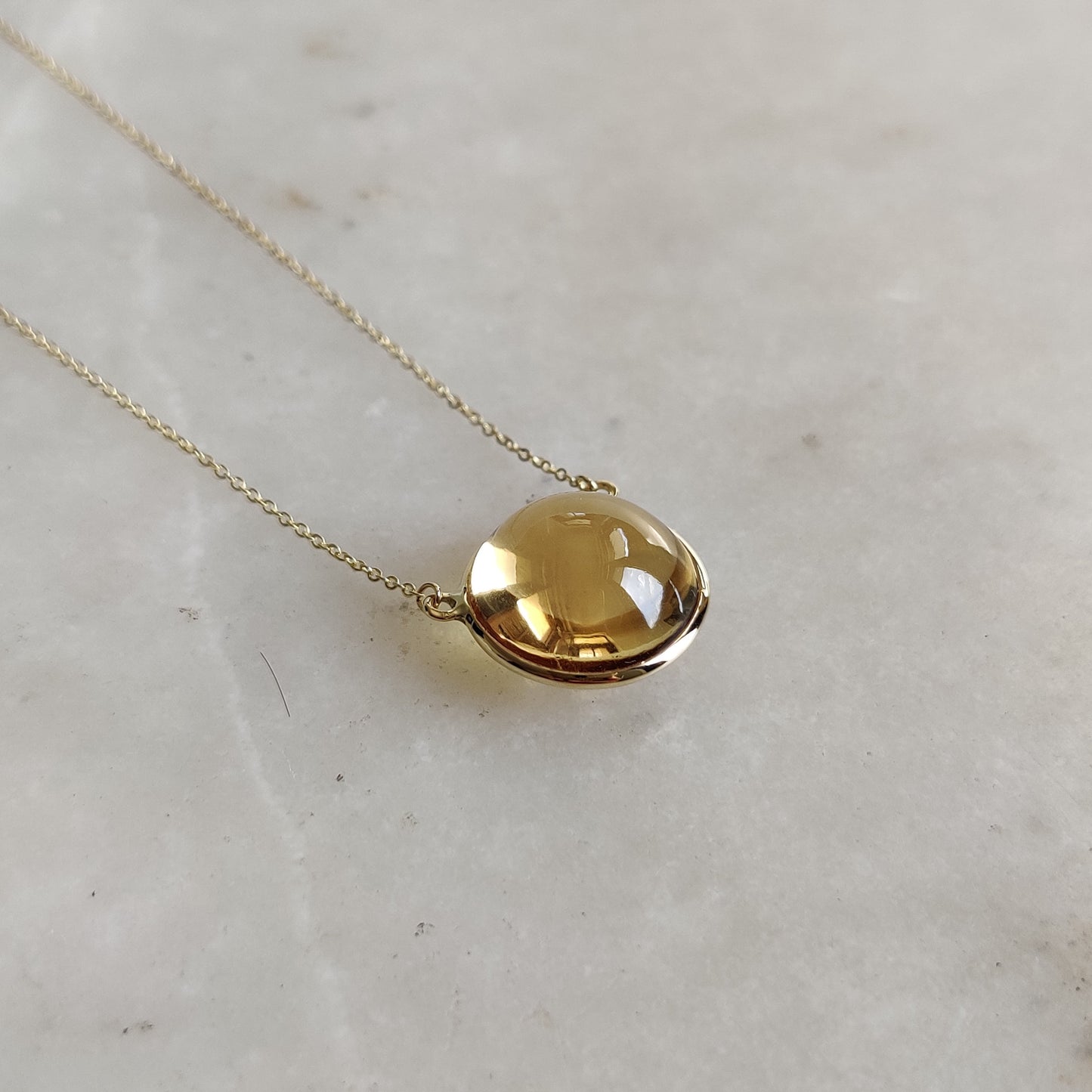 Natural Citrine Pendant, 14K Solid Gold Citrine Pendant, Solid Gold Bezel Necklace, November Birthstone, Christmas Gift, Citrine Jewelry