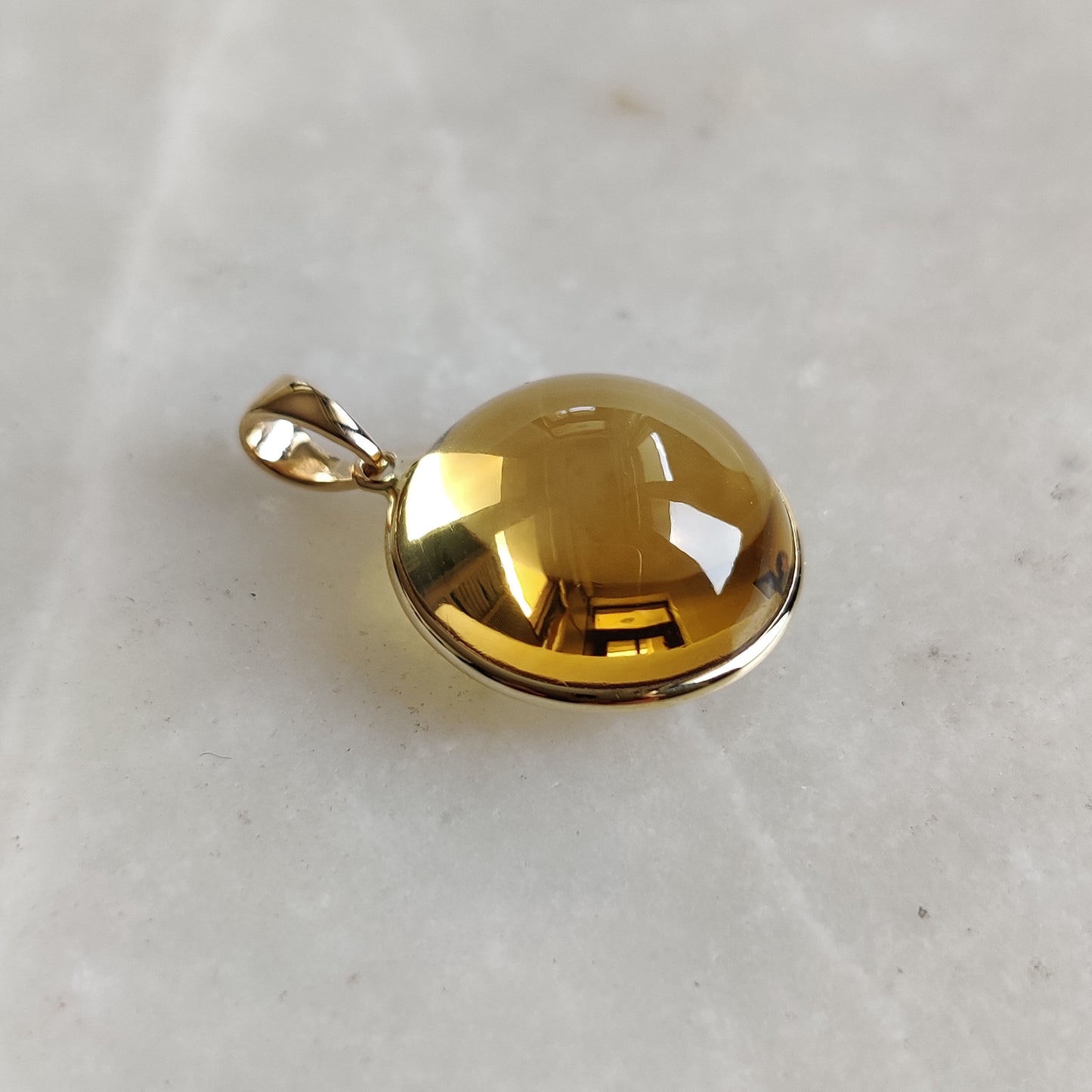 Natural Citrine Pendant, 14K Solid Yellow Gold Citrine Pendant, Citrine Bezel Pendant, November Birthstone, Christmas Gift, Citrine Jewelry