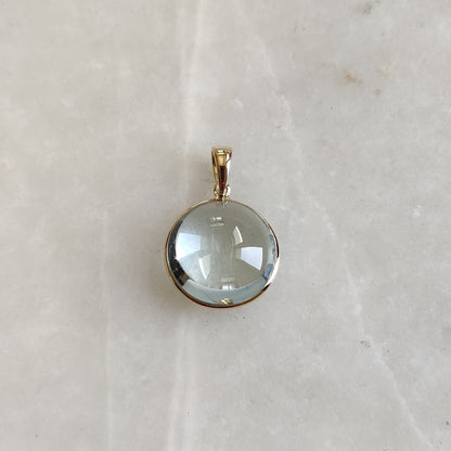 Natural Aquamarine Pendant, 14K Solid Gold Aquamarine Pendant, Solid Gold Pendant Necklace, March Birthstone, Birthday Gift, Gift For Her