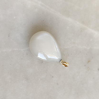 Natural White Moonstone Pendant, 14K Solid Yellow Gold Moonstone Pendant, June Birthstone, White Moonstone Jewelry, Christmas Present