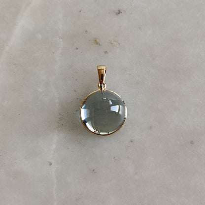 Natural Sky Blue Topaz Pendant, 14K Solid Gold Sky Blue Topaz Pendant, Solid Gold Bezel Pendant, December Birthstone, Christmas Gift