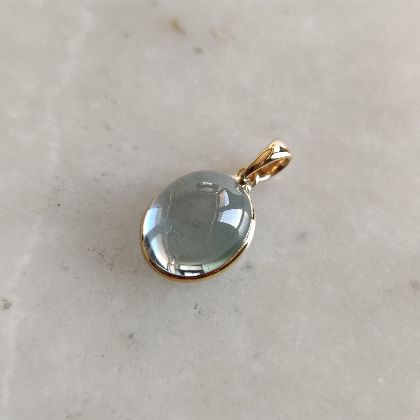 Natural Sky Blue Topaz Pendant, 14K Solid Yellow Gold Sky Blue Topaz Pendant, Bezel Pendant, December Birthstone, Christmas Present