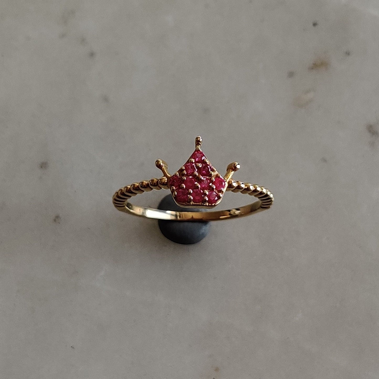 Natural Ruby Ring, 14K Solid Gold Ring, 14k Gold Ruby Ring, July Birthstone, Christmas Present, Dainty Ring, Statement Ring, Ruby Jewelry