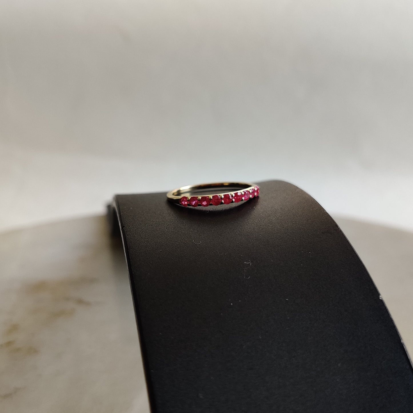 Natural Ruby Ring, 14K Solid Yellow Gold Ruby Ring, July Birthstone Ring, Anniversary Present, Dainty Ring, Ruby Jewelry