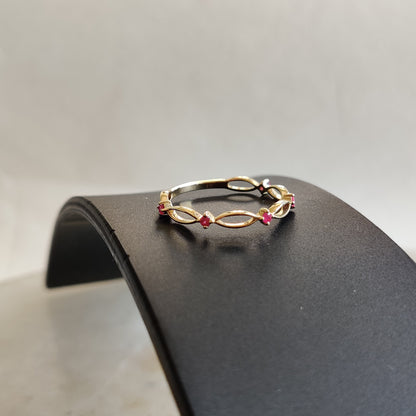 Natural Ruby Ring, 14K Solid Yellow Gold Ruby Ring, July Birthstone Ring, Christmas Present, Dainty Ring, Statement Ring, Ruby Jewelry