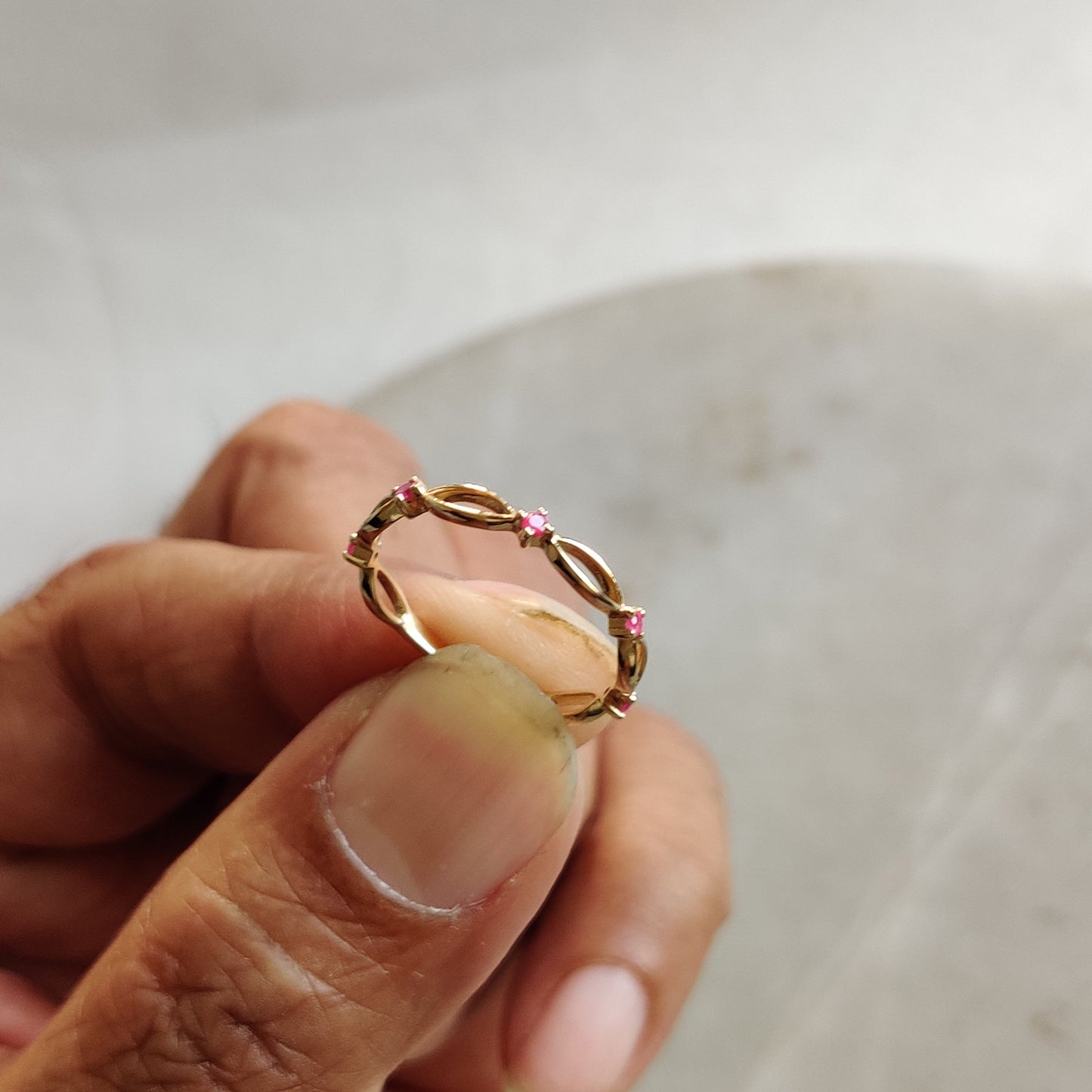 Natural Ruby Ring, 14K Solid Yellow Gold Ruby Ring, July Birthstone Ring, Christmas Present, Dainty Ring, Statement Ring, Ruby Jewelry