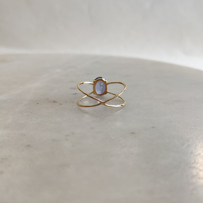 Natural Tanzanite Ring, 14K Solid Yellow Gold Tanzanite Ring, December Birthstone Ring, Tanzanite Jewelry, Christmas Present