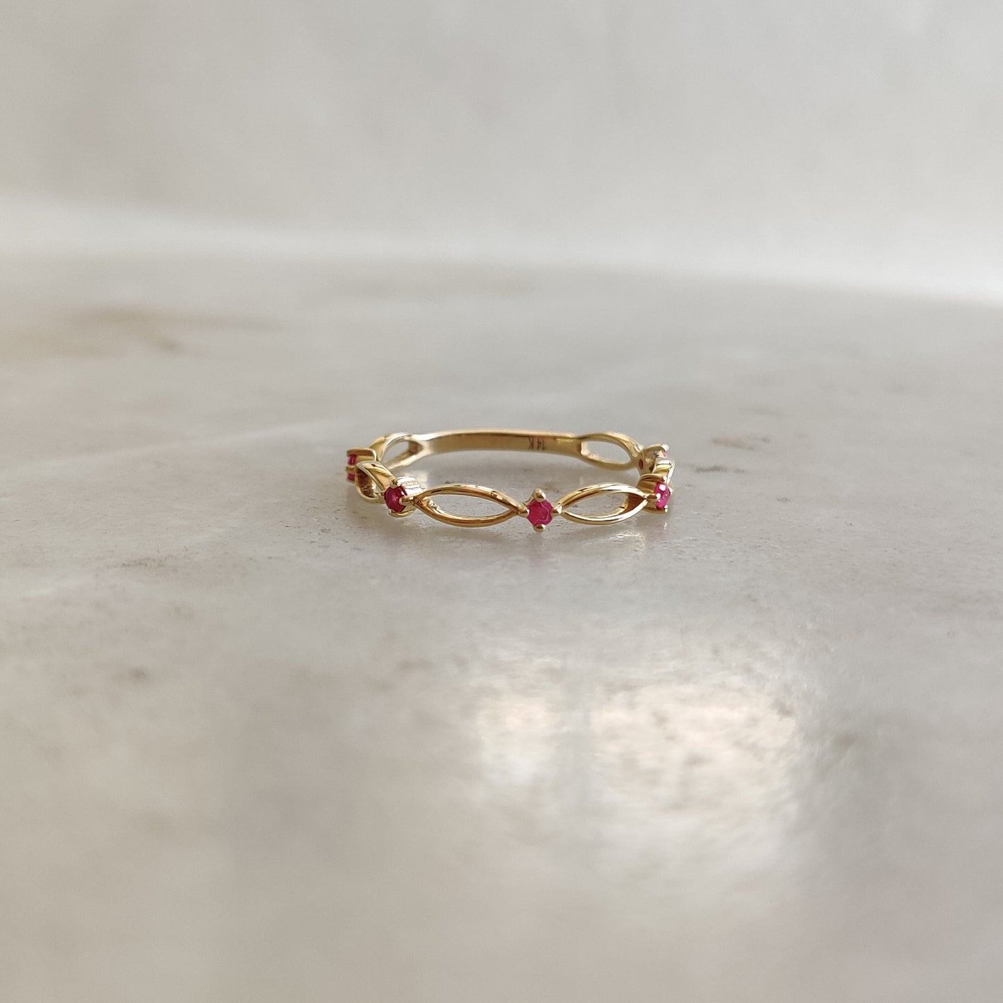 Natural Ruby Ring, 14K Solid Yellow Gold Ruby Ring, July Birthstone Ring, Christmas Present, Dainty Ring, Statement Ring, Ruby Jewelry