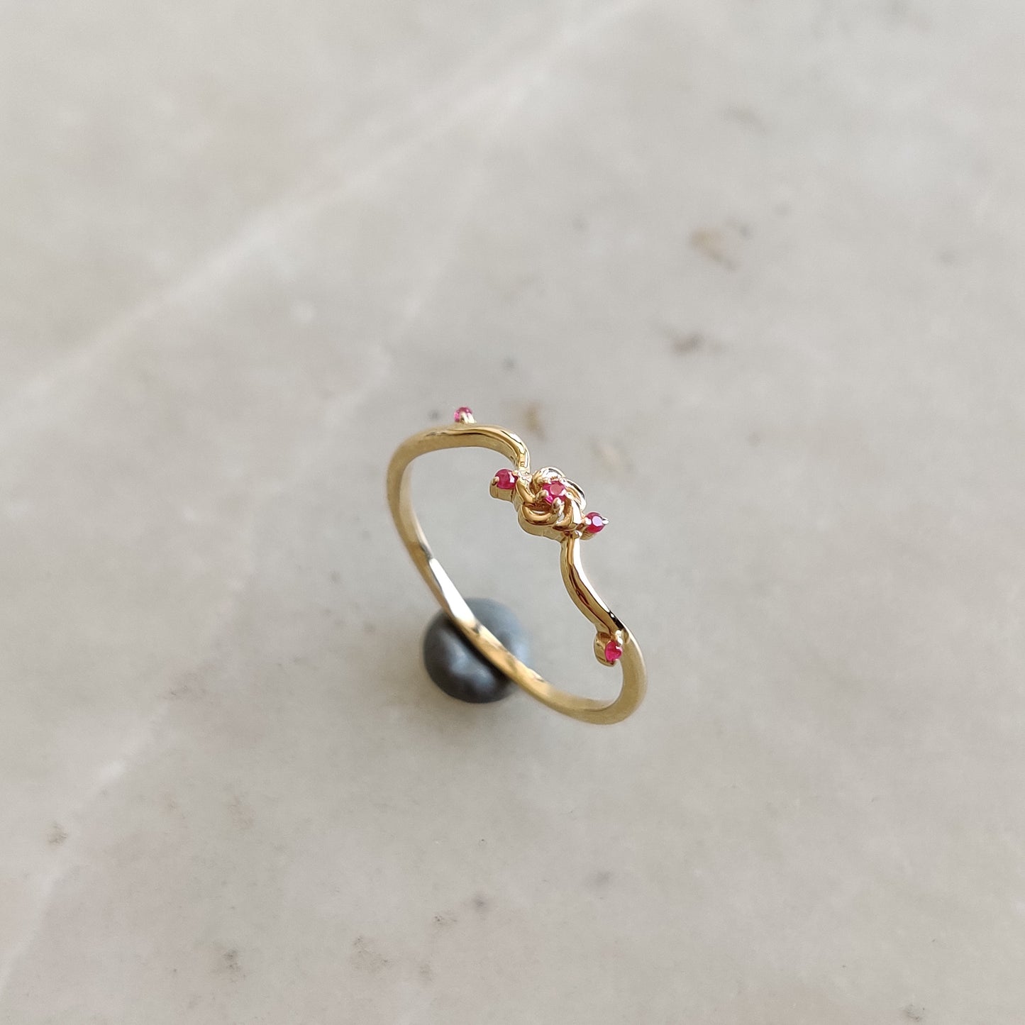 Natural Ruby Ring, 14K Solid Gold Ring, 14k Gold Ruby Ring, July Birthstone, Christmas Gift, Dainty Ring, Statement Ring, Ruby Jewelry