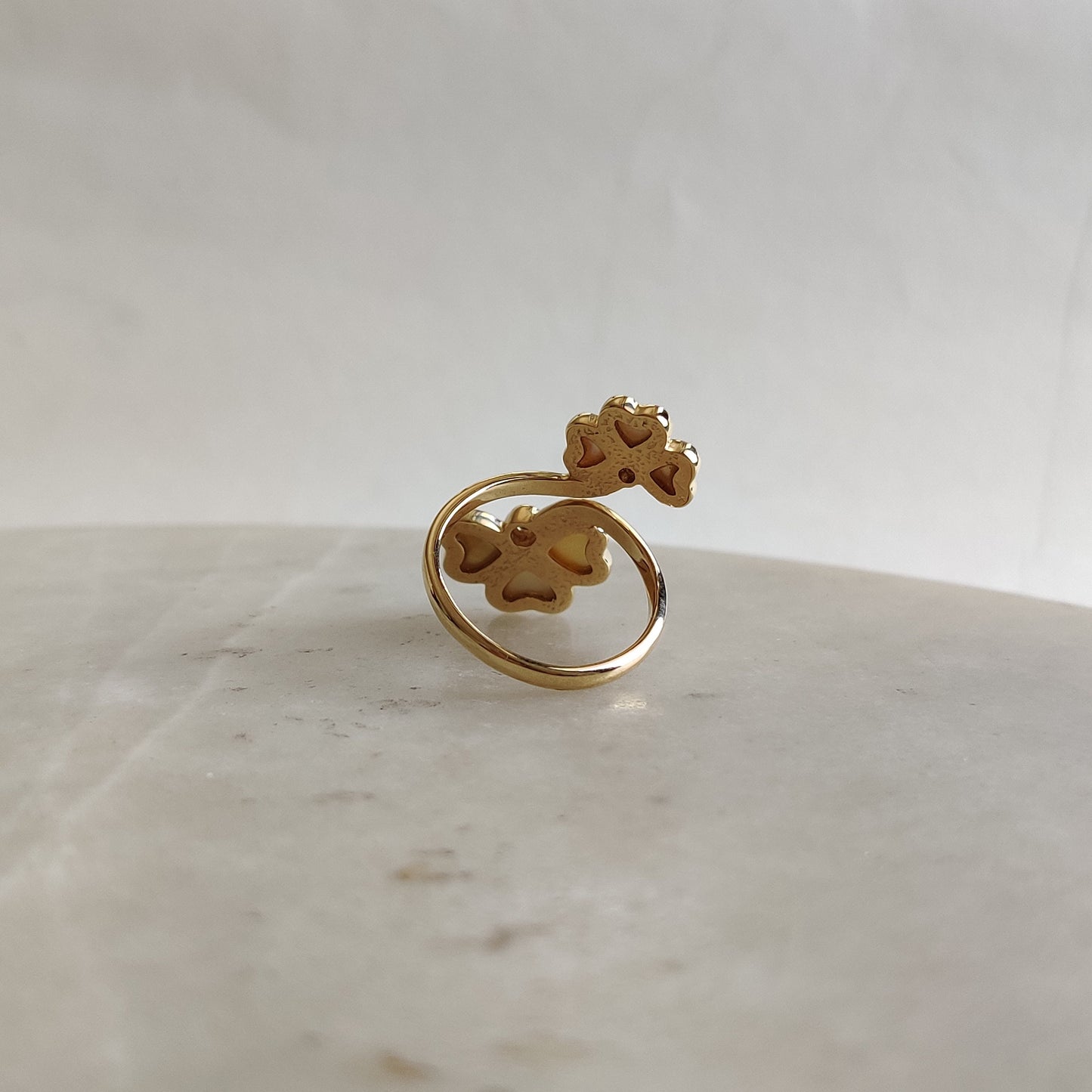 Natural Pearl & White Topaz Ring, 14K Solid Gold Ring, 14k Gold Pearl and White Topaz Ring, June November Birthstone Ring, Christmas Gift