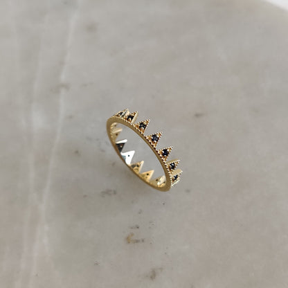 Natural Blue Sapphire Ring, 14K Solid Yellow Gold Blue Sapphire Ring, September Birthstone Ring, Christmas Present, Blue Sapphire Jewelry