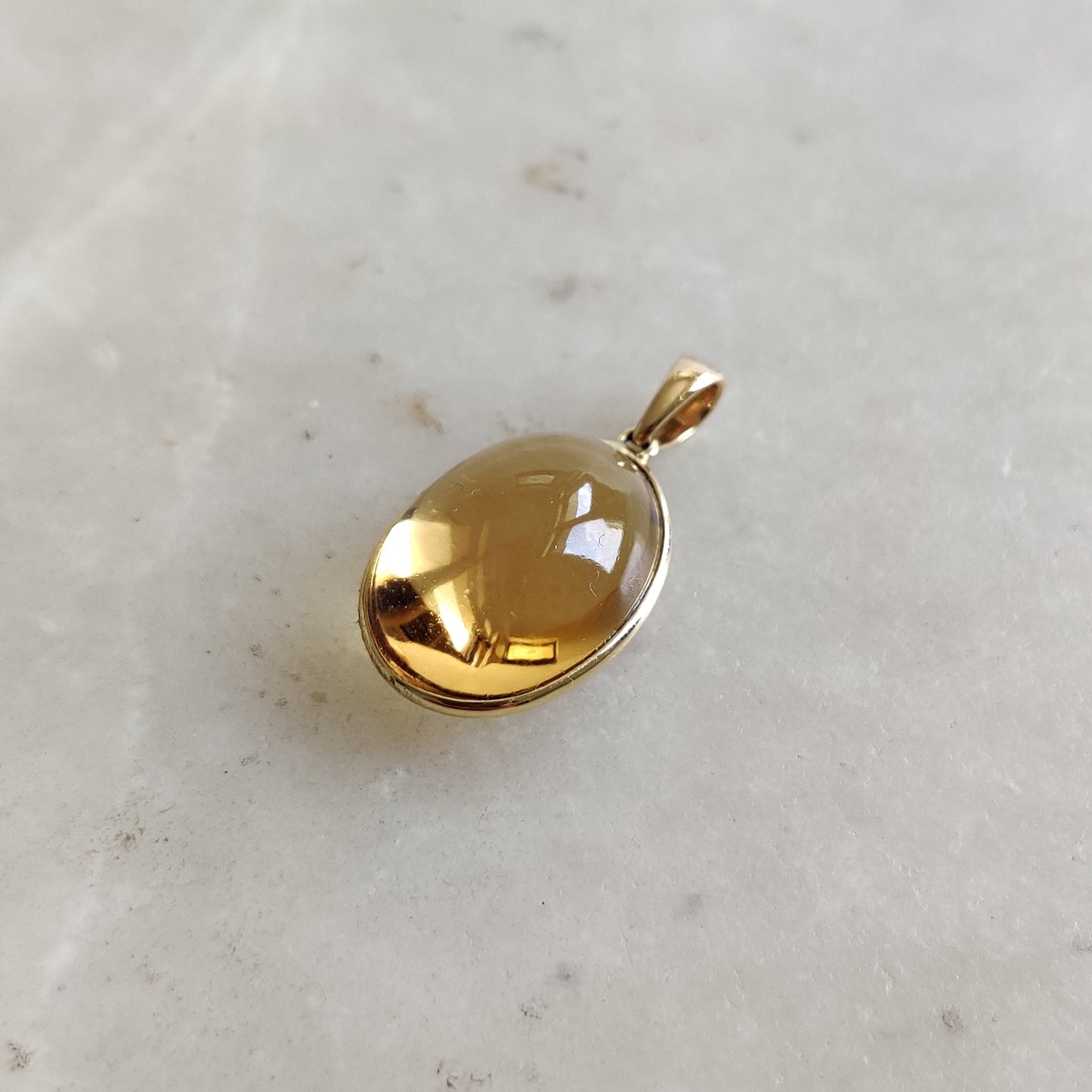 Natural Citrine Pendant, 14K Solid Yellow Gold Citrine Pendant, Oval Bezel Pendant, November Birthstone, Bezel Pendant, Christmas Gift