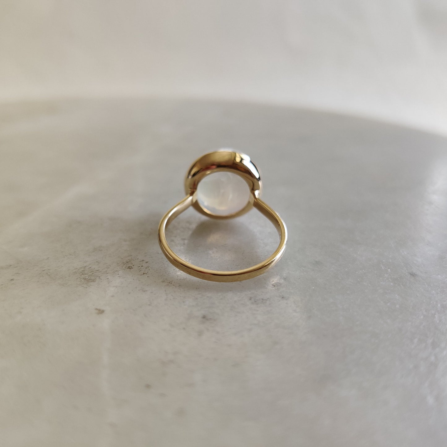 Natural Rainbow Moonstone Ring, 14K Solid Gold Ring, Rainbow Moonstone Gold Ring, Rainbow Moonstone Jewelry, Dainty Ring, June Birthstone