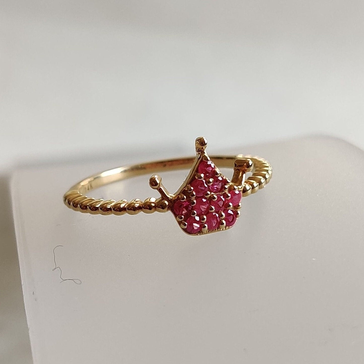 Natural Ruby Ring, 14K Solid Gold Ring, 14k Gold Ruby Ring, July Birthstone, Christmas Present, Dainty Ring, Statement Ring, Ruby Jewelry