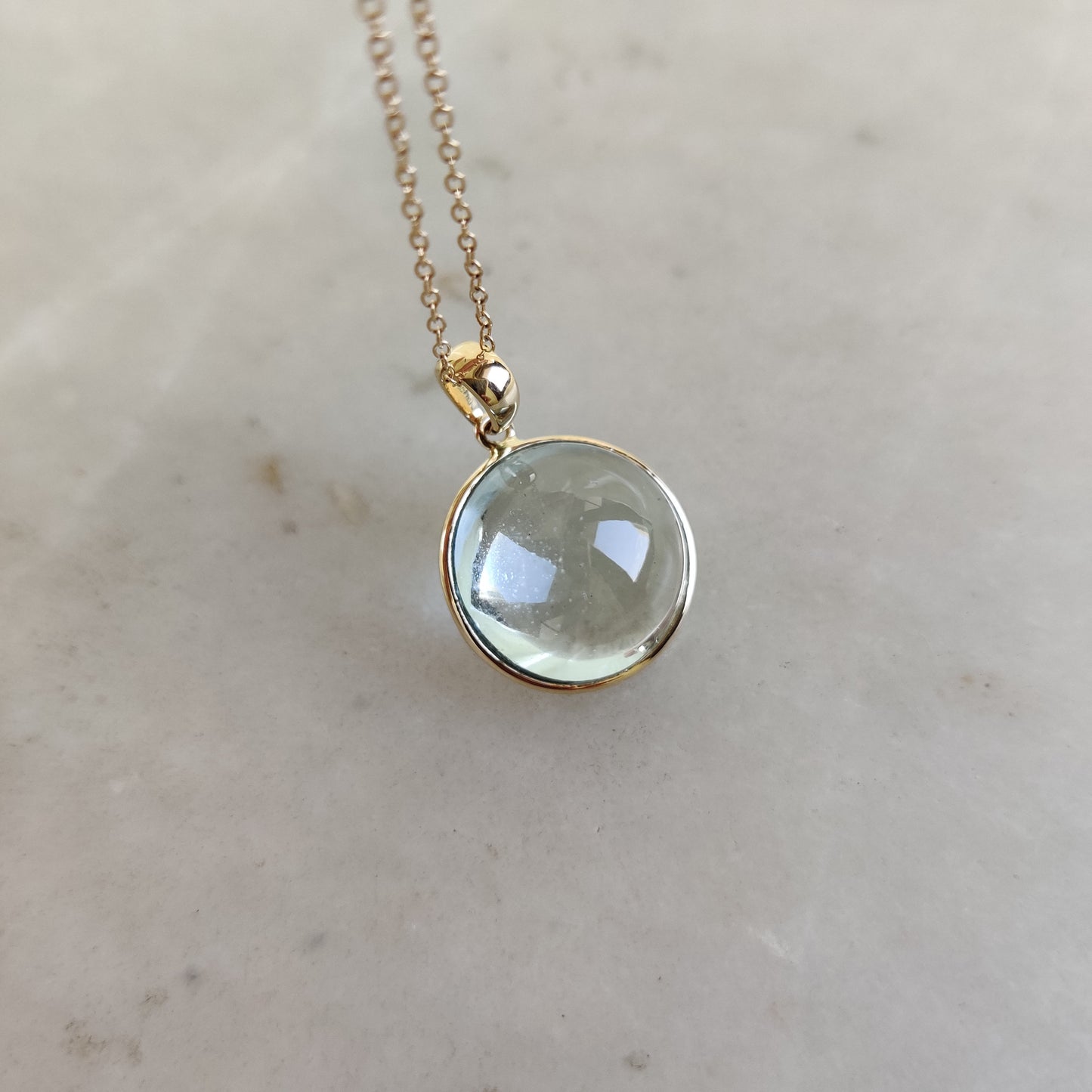 Natural Aquamarine Pendant, 14K Solid Gold Aquamarine Pendant, Solid Gold Pendant Necklace, March Birthstone, Bezel Pendant, Christmas Gift