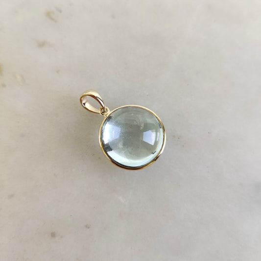 Natural Aquamarine Pendant, 14K Solid Gold Aquamarine Pendant, Solid Gold Pendant Necklace, March Birthstone, Bezel Pendant, Christmas Gift