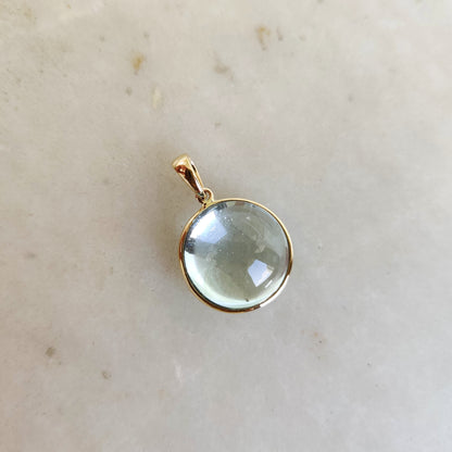 Natural Aquamarine Pendant, 14K Solid Gold Aquamarine Pendant, Solid Gold Pendant Necklace, March Birthstone, Bezel Pendant, Christmas Gift