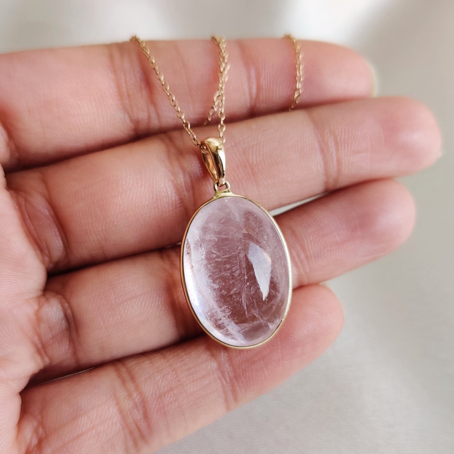 Natural Pink Morganite Pendant, 14K Solid Yellow Gold Morganite Pendant, November Birthstone Pendant, Morganite Jewelry, Birthday Present