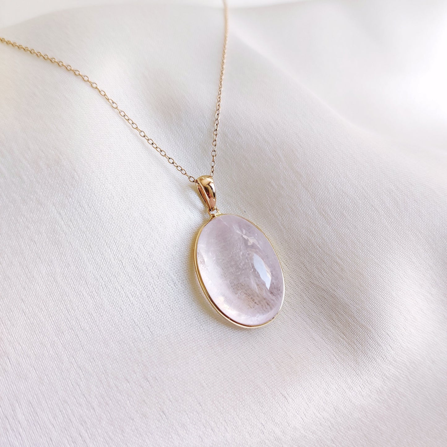 Natural Pink Morganite Pendant, 14K Solid Yellow Gold Morganite Pendant, November Birthstone Pendant, Morganite Jewelry, Birthday Present