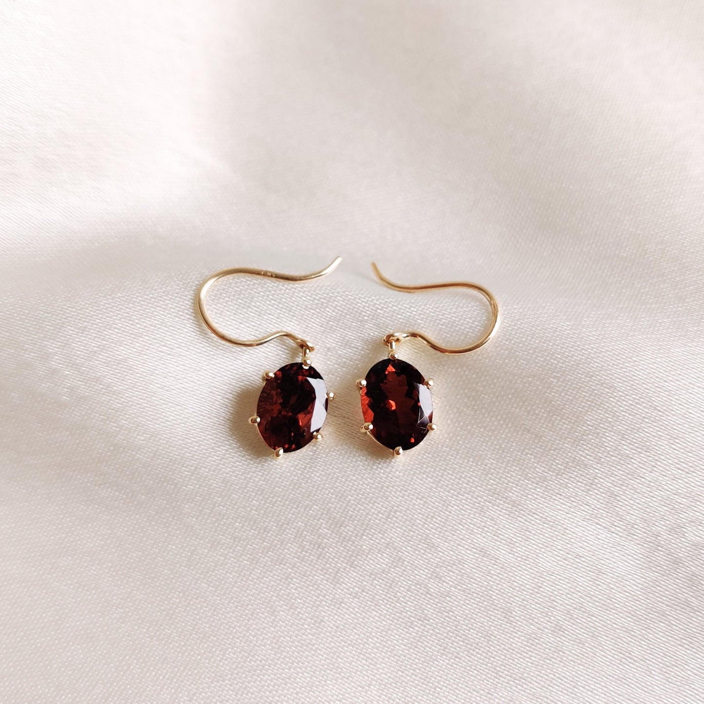 Natural Pink Tourmaline Earring, 14K Solid Gold Tourmaline Earrings, October Birthstone Earrings, Christmas Gift, Dainty Tourmaline Earrings