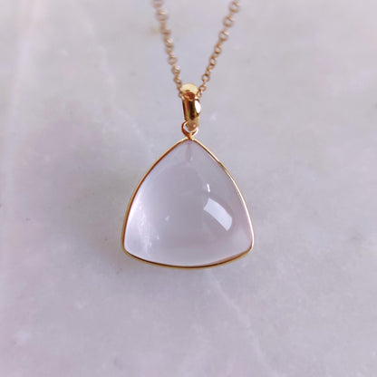 Natural Rose Quartz Pendant, 14K Solid Yellow Gold Rose Quartz Pendant, January Birthstone Pendant, Bezel Set Pendant, Christmas Present