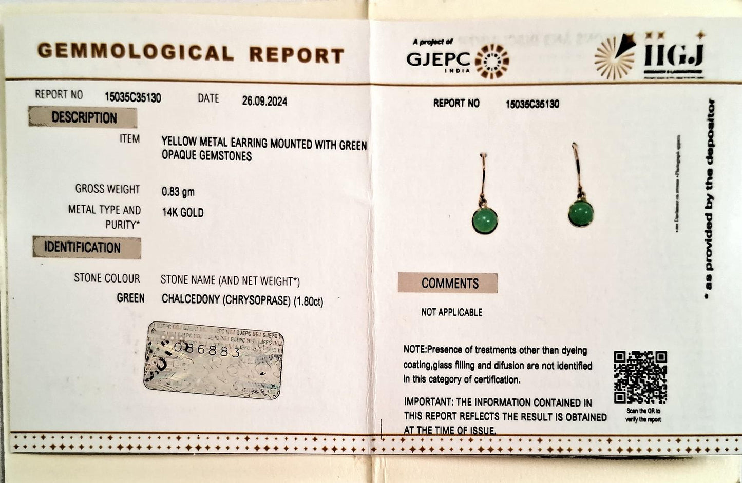 Pendientes de oro de 14 quilates con crisoprasa, pendientes con bisel de crisoprasa natural, pendientes de oro amarillo macizo de 14 quilates, piedra natal de junio, pendientes redondos